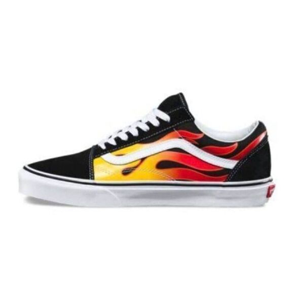 VANS Old Skool Classic Flame Sneakers Size M7.5/W9 - Picture 1 of 9